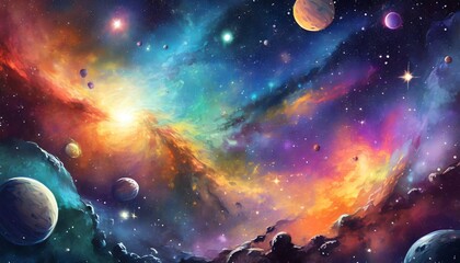 Obraz premium planet and space