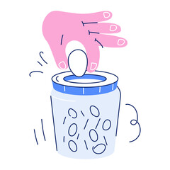 Check this doodle mini illustration of binary data 