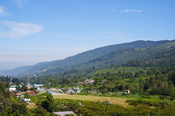view of the hills at the top of Bogor city