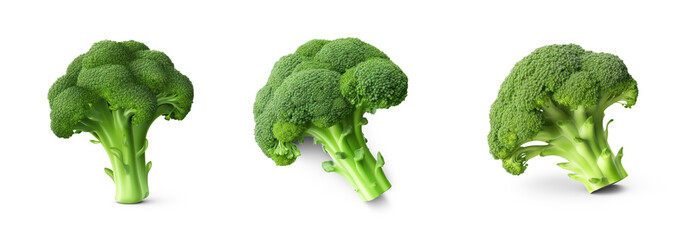 broccoli on isolate transparency background, PNG