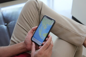 businessman using digital tablet