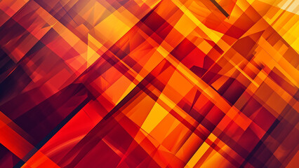 Dynamic Fiery Red and Orange Geometric Shapes with Gradients
