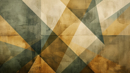 Soothing Geometric Harmony in Muted Earth Tones
