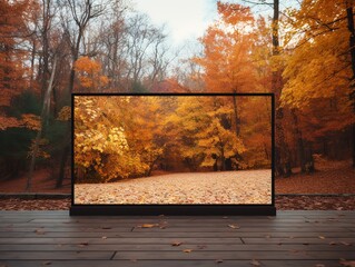Dynamic LED Screen Mockup for Vibrant Displays - AI Generated