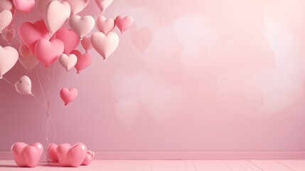 pink room valentine's background - 702566397
