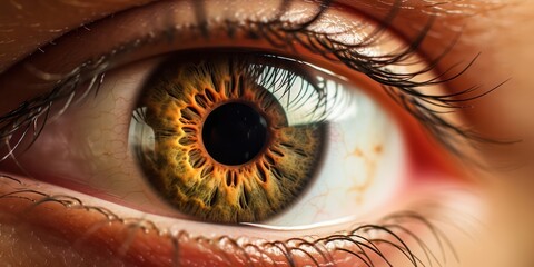 In Depth Visual of Human Eye Iris