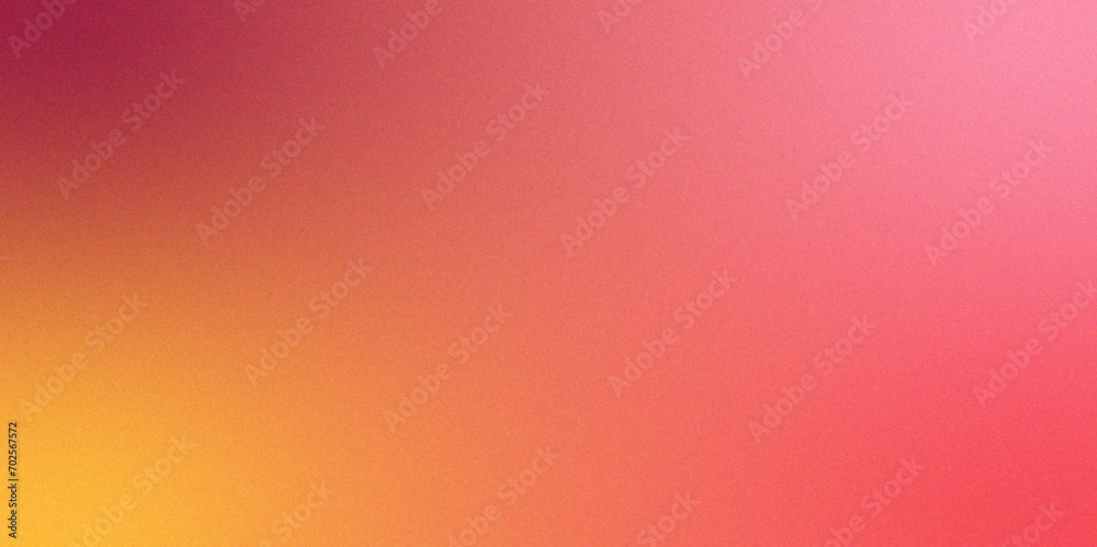 Aufkleber Bright red pink gradient blurred Rainbow background. Soft gradient backdrop with grain and noise. Colorful smooth banner template. Trendy colorful background for web, presentation, poster or card.