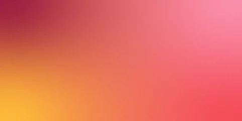 Tuinposter Bright red pink gradient blurred Rainbow background. Soft gradient backdrop with grain and noise. Colorful smooth banner template. Trendy colorful background for web, presentation, poster or card. © Sanatçi
