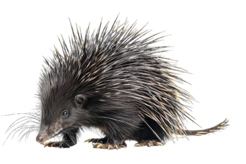hedgehog isolated on white background
