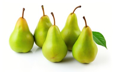 fresh pear isolated on white background