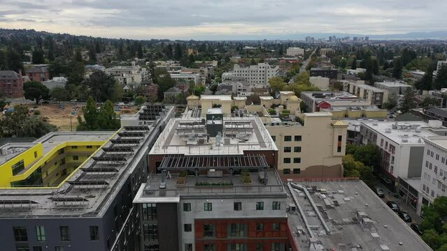 Aerial View Of Berkeley California Streets