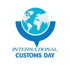 International Customs Day Celebration banner, poster, sign, symbol, icon with vector illustration.
