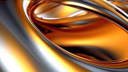 The close up of a glossy metal surface with a soft focus. Generative AI AIG30. generative AI