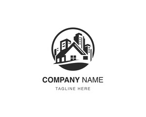 real estate home logo design template. modern home logo company
