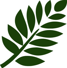 branch tree with leaves icon