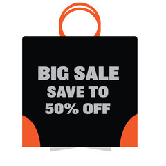 BIG SALE LOGO WITH 40% BIG SALE LOGO WITH 50% , LOGO, DESIGN, SIMPLE LOGO, NEW LOGO, BEST LOGO, BEST LOGO DESIGN. SIMPLE LOGO, bag big sale vector, bag vector
