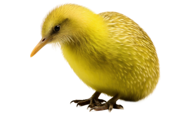 Sculpting Culinary Fusion, One Arabian Kiwi Bird Creation at a Time on a White or Clear Surface PNG Transparent Background