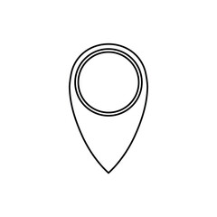 Map pointer icon. Vector illustration.