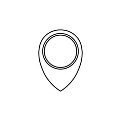 Map pointer icon. Vector illustration.