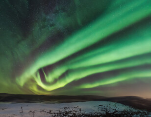 clouds over the mountains