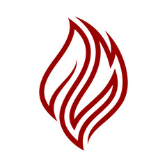 Fire Vector Logo Design Templat