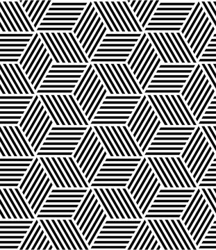 Retro geometric seamless pattern vector image