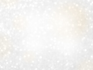 Fototapeta premium Bokeh Beige Gold Background Glitter Flare Sparkle blur Golden Confetti Dust Effect Light Abstract Celebration Mood Color Texture Design Summer Creative Wallpaper Template Card Holidays Party Glow.