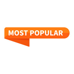 Most Popular In Orange Rounded Rectangle Ribbon Shape For Sale Advertising Business Marketing Social Media Information
