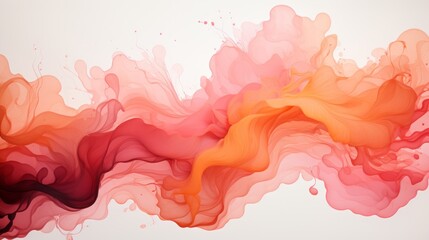 abstract watercolor background, splash of colors in lilac, pink and peach fuzz tones. a colorful illustration. backdrop, texture. the color of 2024.
