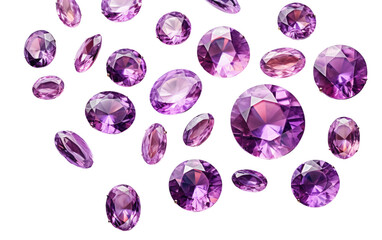 Purple Rhinestones Illuminate Fashion with a Regal and Luxurious Glow on a White or Clear Surface...