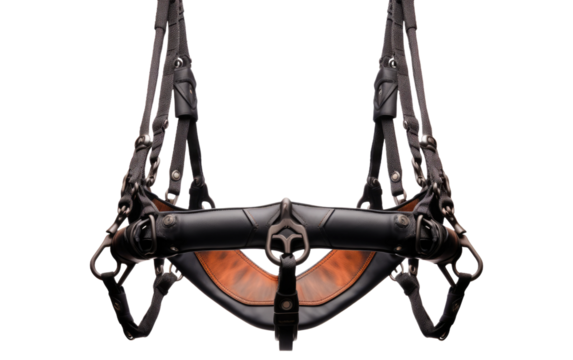 Suspension Yoga Swing Elevates Your Yoga Practice with Weightless Serenity on a White or Clear Surface PNG Transparent Background