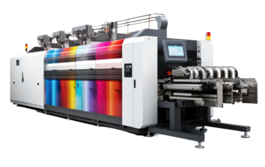Paving the Way for Superior Print Quality with Advanced Printing Press on a White or Clear Surface PNG Transparent Background