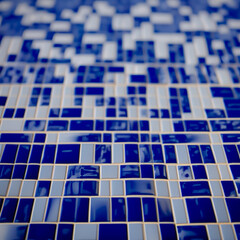 blue mosaic background