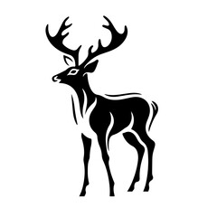 India Axis Deer logo outline