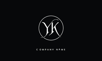 YK KY, Y, K Abstract Letters Logo Monogram