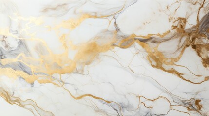 Luxe Decor White and Gold Marble Surface