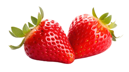 Red berry strawberry isolated on white background
