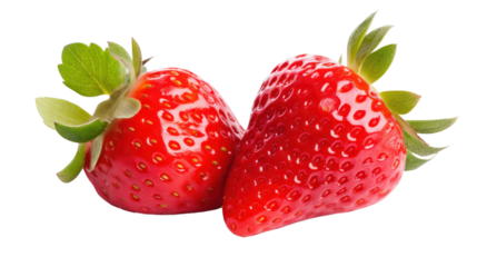 Red berry strawberry isolated on white background