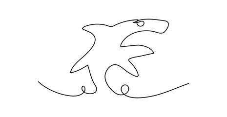fish line art, vector best line icon.