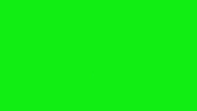 YouTube subscribe button click on the green screen background