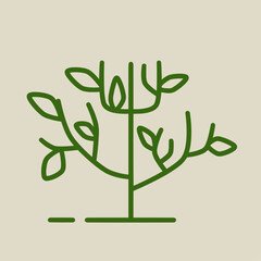 tree icon leaves logo eco