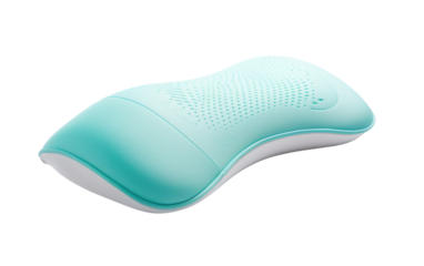 Sleep with a Gentle and Soothing Vibrating Pillow Experience on a White or Clear Surface PNG Transparent Background