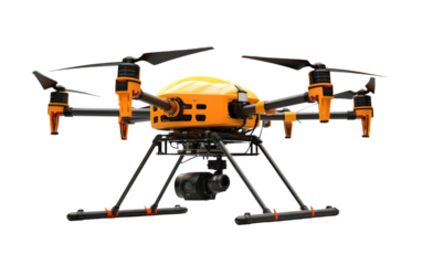 Aerial Sensing for Agronomic Precision with a Drone for Crop Monitoring on a White or Clear Surface PNG Transparent Background