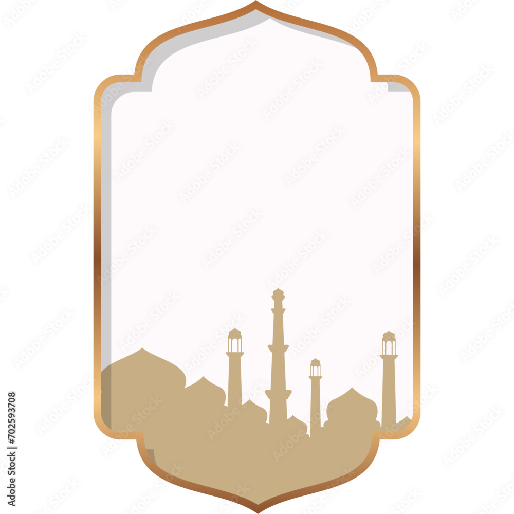 Wall mural mosque islamic frame