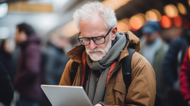 Businessman's Reflection. Urban Aspirations & Fashion - Powered by Adobe