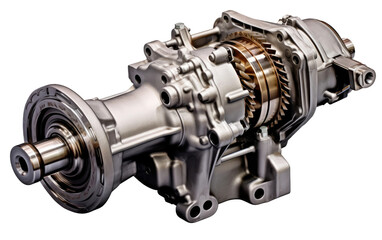 Steering with an Advanced Car Steering Gearbox for Accurate Control on a White or Clear Surface PNG Transparent Background