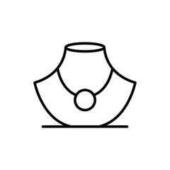 Pendant outline icons, minimalist vector illustration ,simple transparent graphic element .Isolated on white background