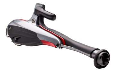 Precision Control Electric Scooter Brake Lever for Safe and Smooth Urban Riding Experience on a White or Clear Surface PNG Transparent Background