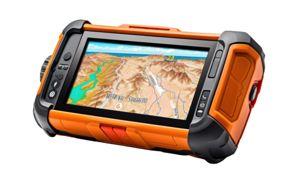 Unmatched Precision with the GPS Device and Its Location Expertise on a White or Clear Surface PNG Transparent Background