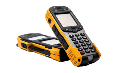 Stay Linked Anywhere with the Satellite Phone for Remote Areas on a White or Clear Surface PNG Transparent Background